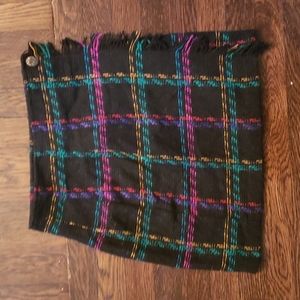 Vintage plaid mini skirt